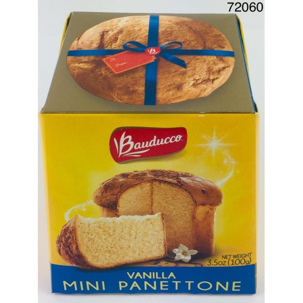 BAUDUCCO VANILLA MINI PANETTONE. 24/3.5OZ