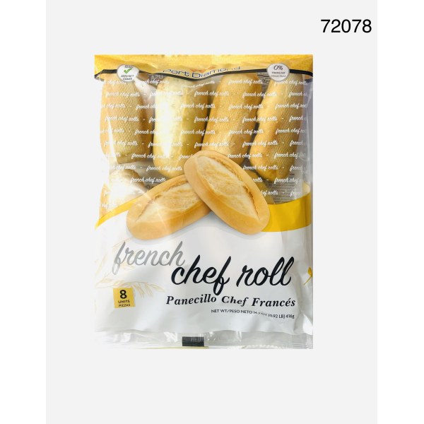 FRENCH CHEF ROLL BREAD BAG/PAN. 18/8 PACK