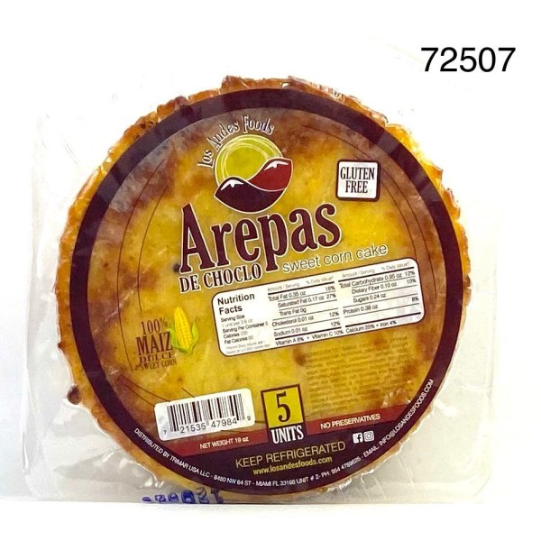 SWEET CORN CAKE/AREPA D CHOCLO. 16/19OZ