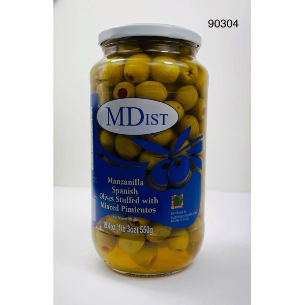 MANZANILLA OLIVES W/PEPPER/ACEITUNA. 6/19.4OZ