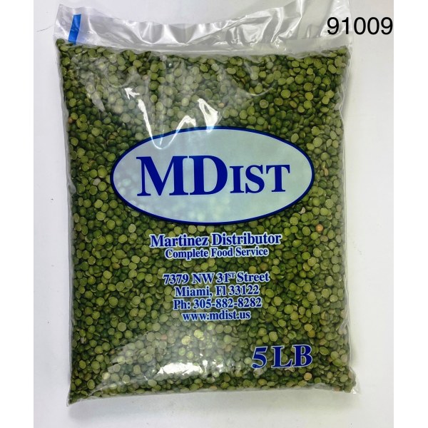 GREEN SPLIT PEAS/CHICHARO PARTIDO. 1/5LB