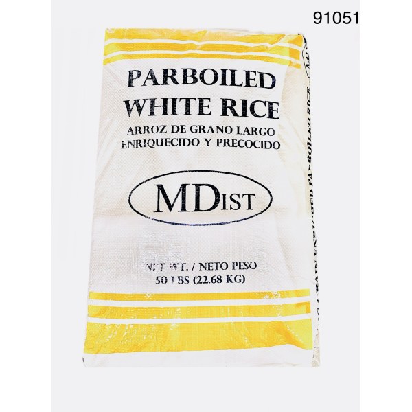 PARBOILED LONG GRAIN RICE/ARROZ. 1/50LB