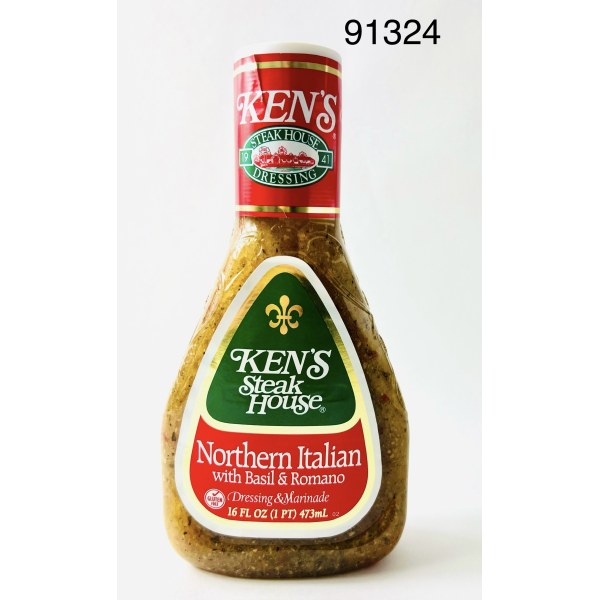 KEN'S ZESTY ITALIAN W/ ROMANO CHEESE. 6/16OZ