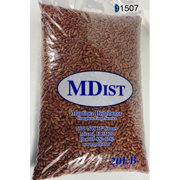 RED KIDNEY BEAN/FRIJOL COLORADO LARGO. 1/20LB