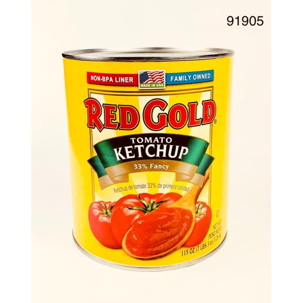 KETCHUP RED GOLD  6#10. 6/115 OZ