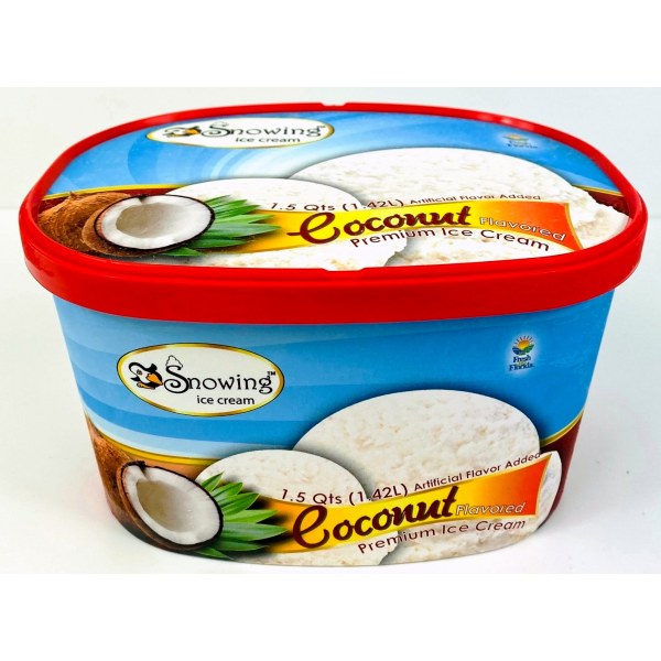 COCONUT ICE CREAM/HELADO COCO. 8/48OZ
