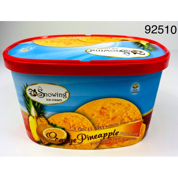 ORANGE&PINE ICE CREAM/HELADO. 8/48OZ