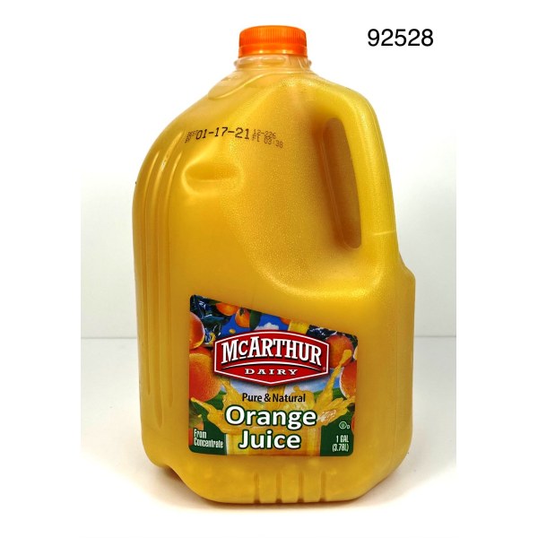 MCARTH ORANGE JUICE/JUGO NARANJA. 4/1 GAL