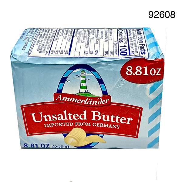UNSALTED BUTTER/MANTEQUILLA SIN SAL ARGE. 10/8OZ