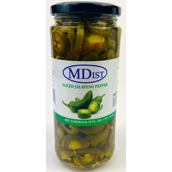 MDIST SLICED JALAPENO PEPPER. 12/16OZ