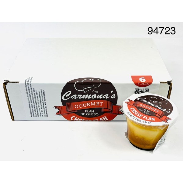 CARMONAS CHEESE  FLAN 5.5 OZ .. 1/6 PACK