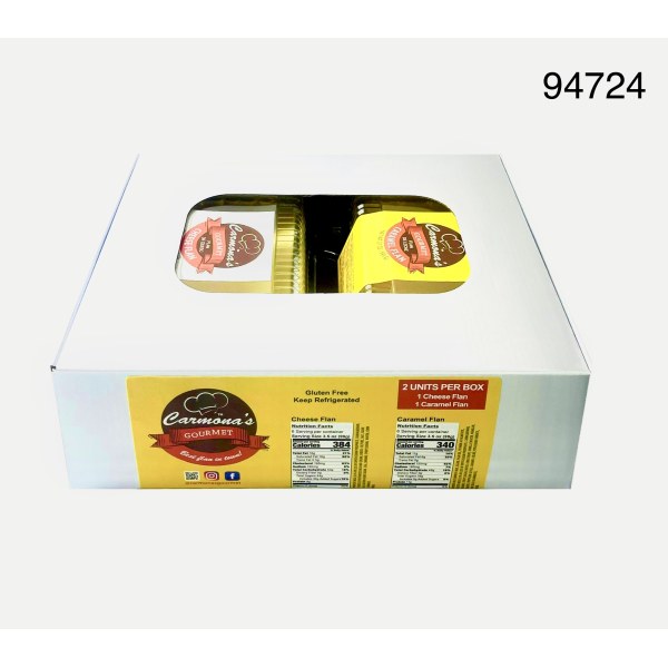CARMONAS CARAMEL FLAN 2/21OZ. 1/2PACK