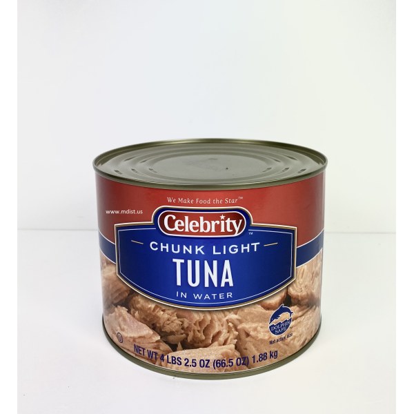 CHUNK LIGHT TUNA IN WATER. 6/4 LB
