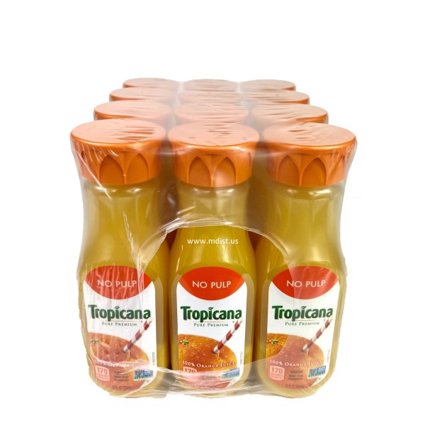 ORANGE JUICE NO PULP 11OZ/JUGO NARANJA. 1/12 PACK