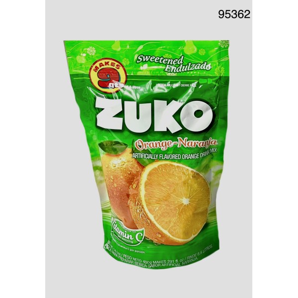 ZUKO NARANJA   POWDERED DRINK MIX. 12/14.1OZ