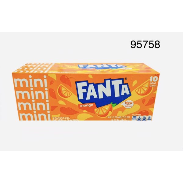 SODA FANTA     MINI 7.5 OZ. 3/10 PACK
