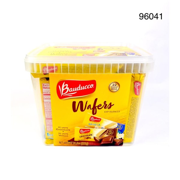 11 VANILLA & 11 CHOCOLATE WAFERS. 6/22 PACK