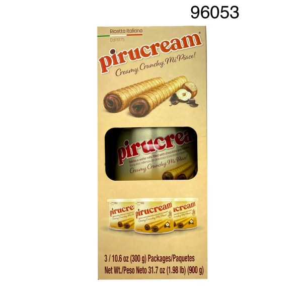 ROLLED WAFER W/ CHOCOLATE & HAZELNUT. 1/3PACK