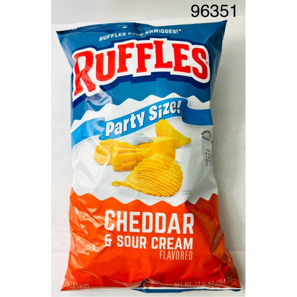RUFFLES CHEDDAR & SOUR CREAM. 11/12.5OZ